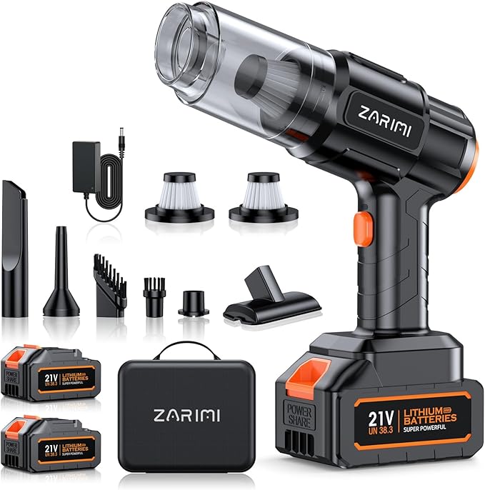 Car Vacuum Portable Cordless, 50000Pa High Power